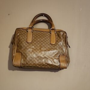 Brown and Tan Handbag Celine Bag Authentic
